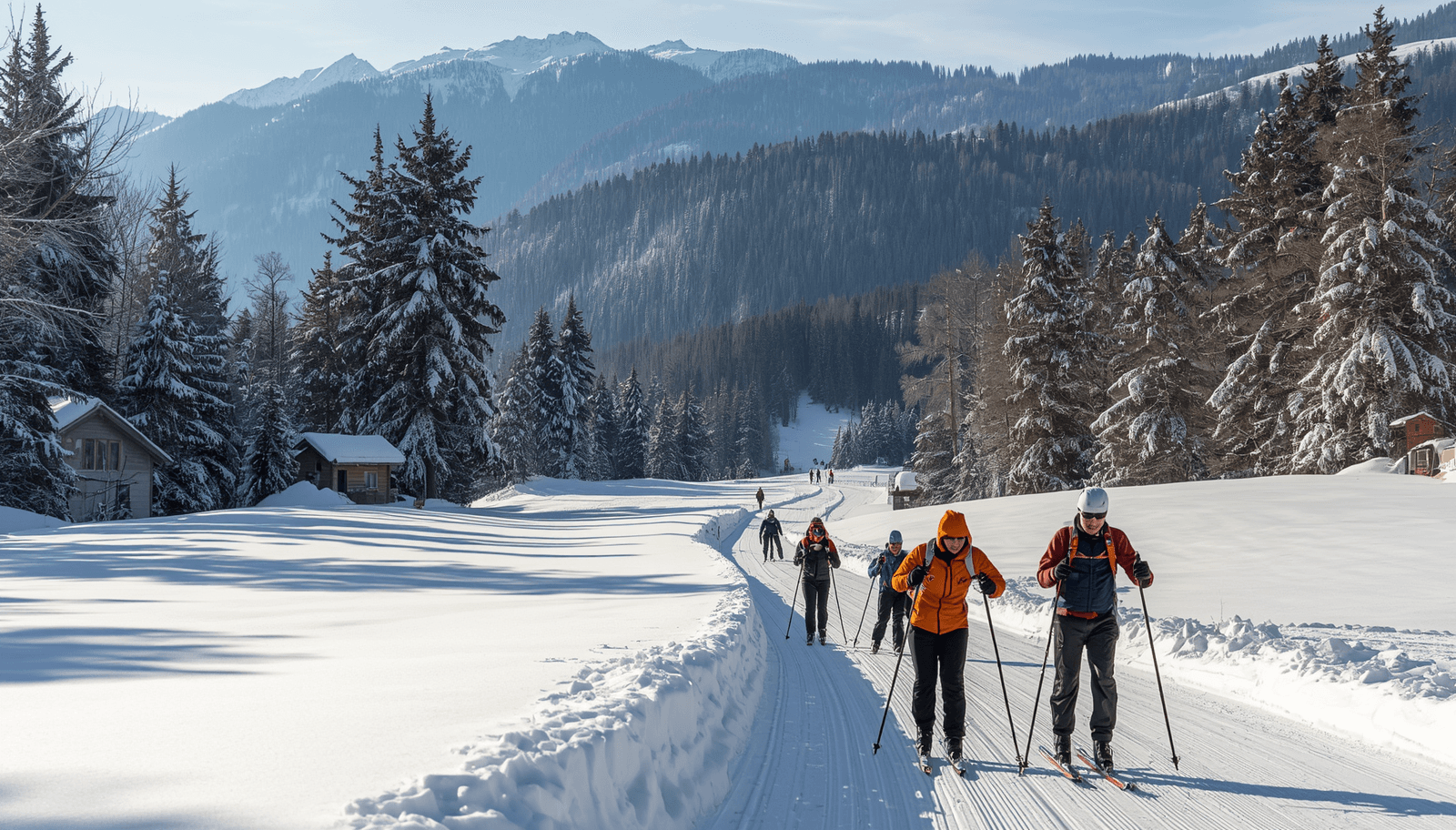 Faire du sport à Névache (Hiver)